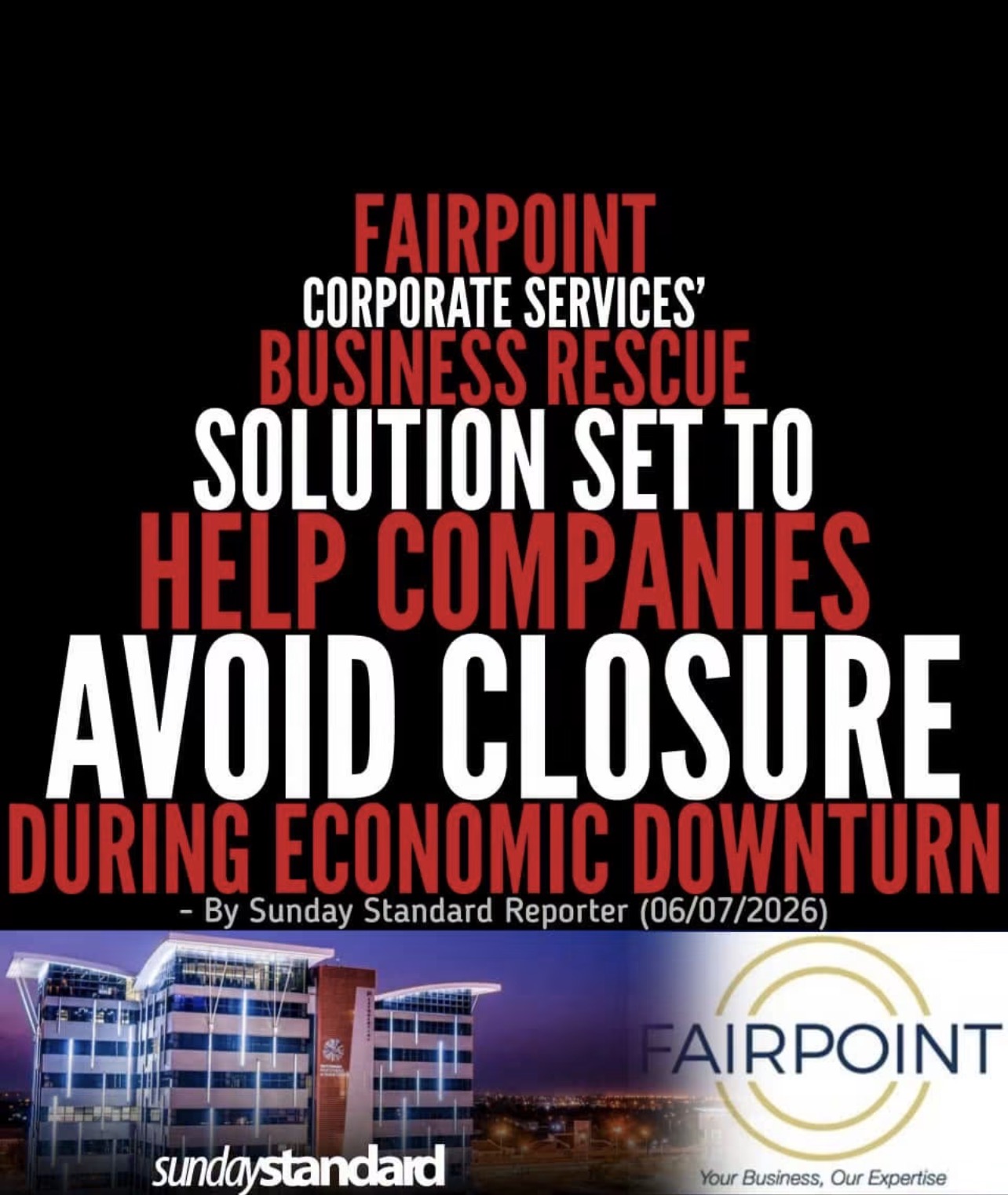 Fairpoint Corporate Services' Business Rescue Solution Set to Help Companies Avoid Closure